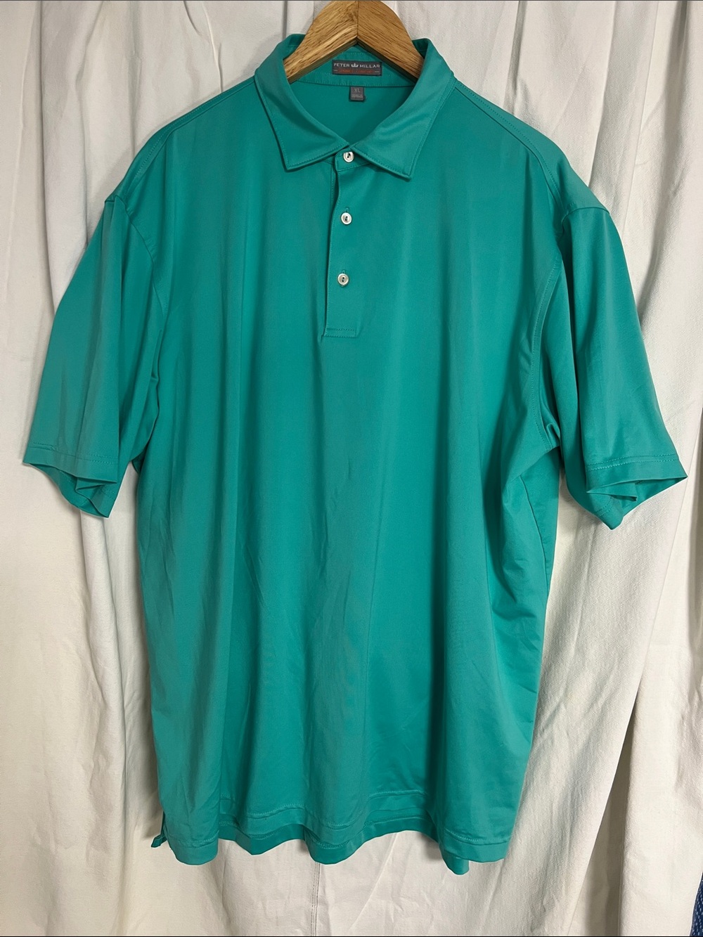 Peter Millar XL Teal Green Performance Polo
